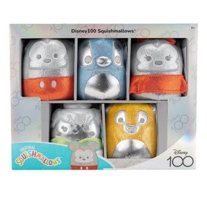 Squishmallows Disney 100- 5 pack plush set.